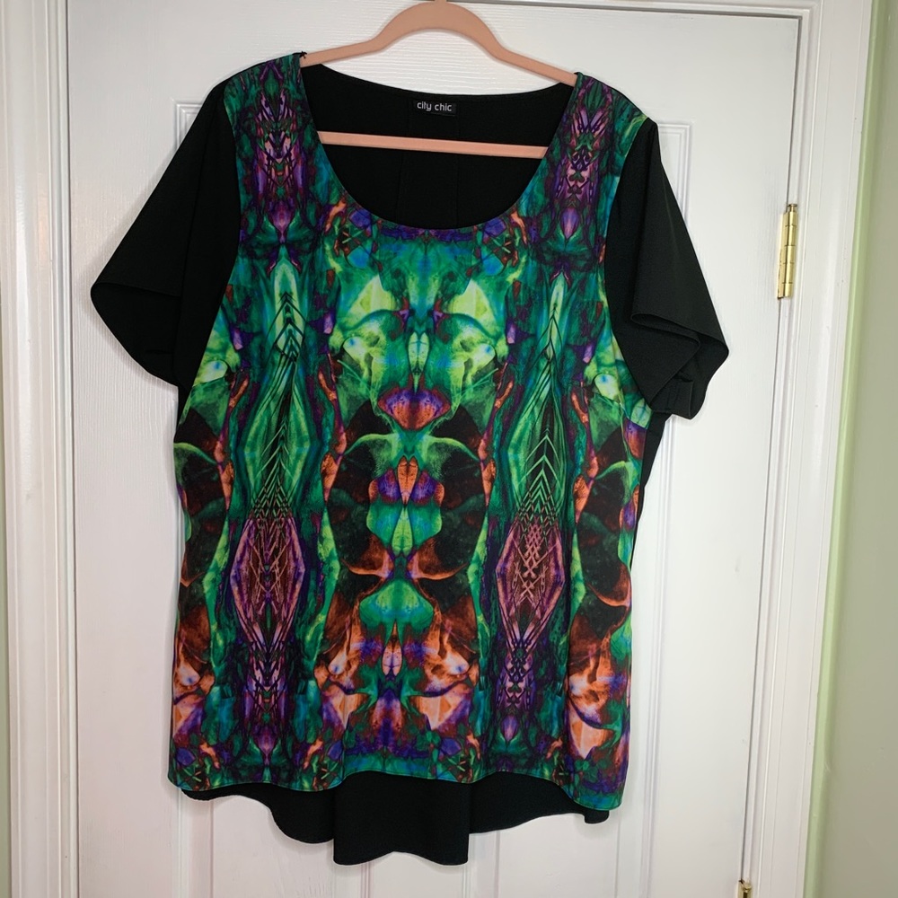 City Chic Artsy Blouse